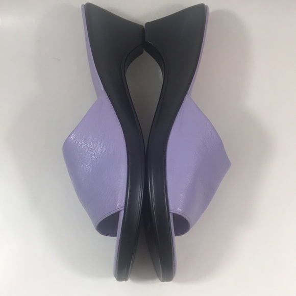 Talbots lilac leather slides, size 9, NWT - Picture 3 of 8